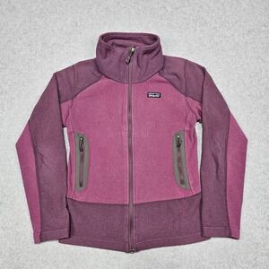 Patagonia Emmilen Full Zip Fleece Sweater Jacket Womens Small Pink Purple